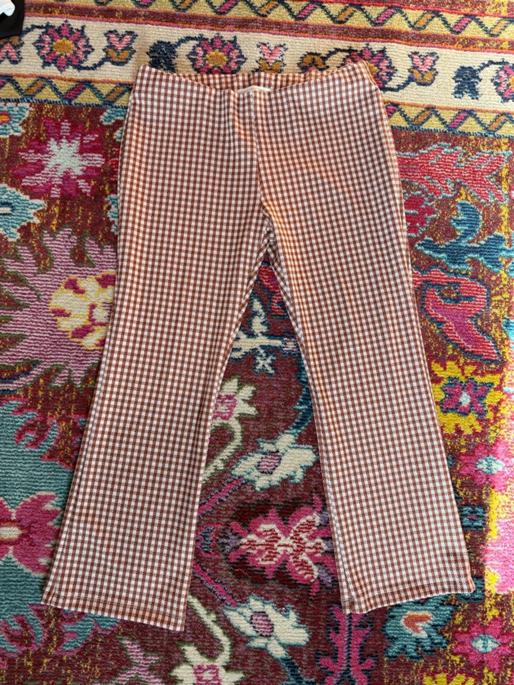 Altar’d State Gingham Stretch Cropped Pants
